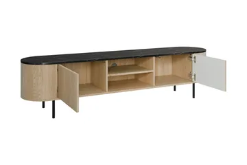 Pantego Tv-Benk 184x40 cm - Hvit - Møbler - TV- & Mediamøbler - TV benk & mediabenk