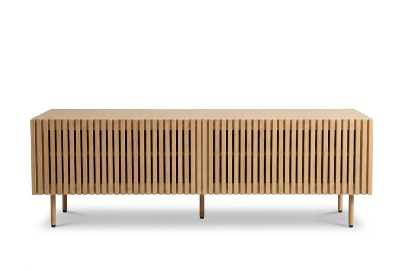 Peyra Ribbet TV-benk 160 cm, Natur