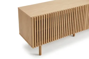 Peyra Ribbet TV-benk 160 cm - Natur - Møbler - TV- & Mediamøbler - TV benk & mediabenk