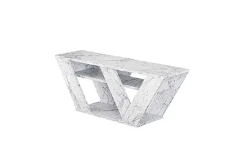 Pipralla TV-benk 110 cm - Hvit Marmor - Møbler - TV- & Mediamøbler - TV benk & mediabenk