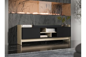 Polina TV-benk 150 cm - Brun / Svart - Møbler - TV- & Mediamøbler - TV benk & mediabenk