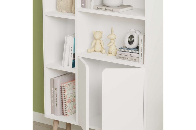 Quorana Bokhylle 25 cm - Hvit - Oppbevaring - Hylle - Bokhylle