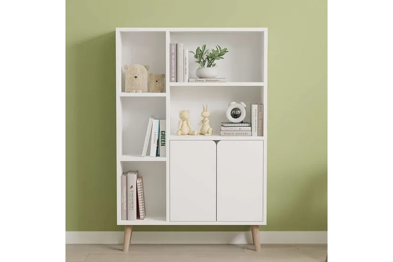 Quorana Bokhylle 25 cm - Hvit - Oppbevaring - Hylle - Bokhylle