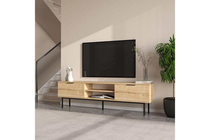 Ranjit TV-benk 180 cm - Natur - Møbler - TV- & Mediamøbler - TV benk & mediabenk