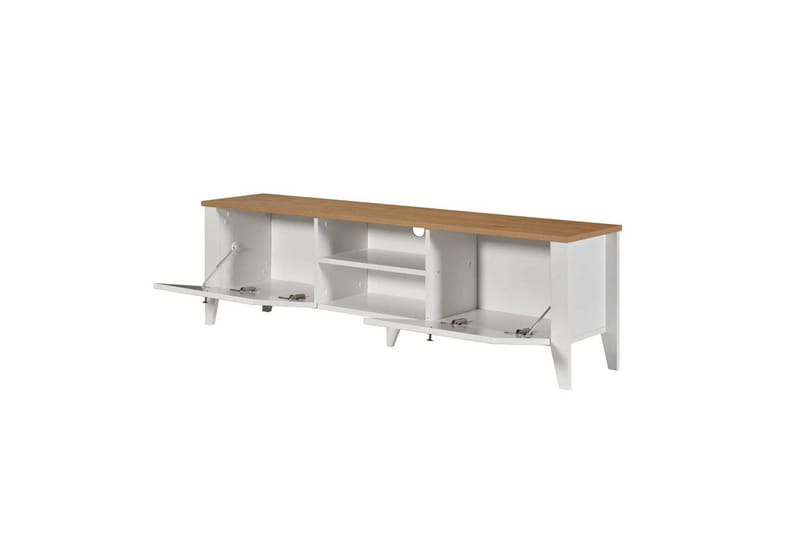Ranko TV-benk 160 cm - Hvit - Møbler - TV- & Mediamøbler - TV benk & mediabenk
