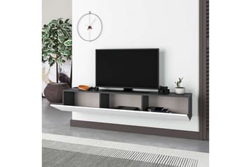 Rasab TV-benk 180 cm - Grafittgrå/Hvit - Møbler - TV- & Mediamøbler - TV benk & mediabenk