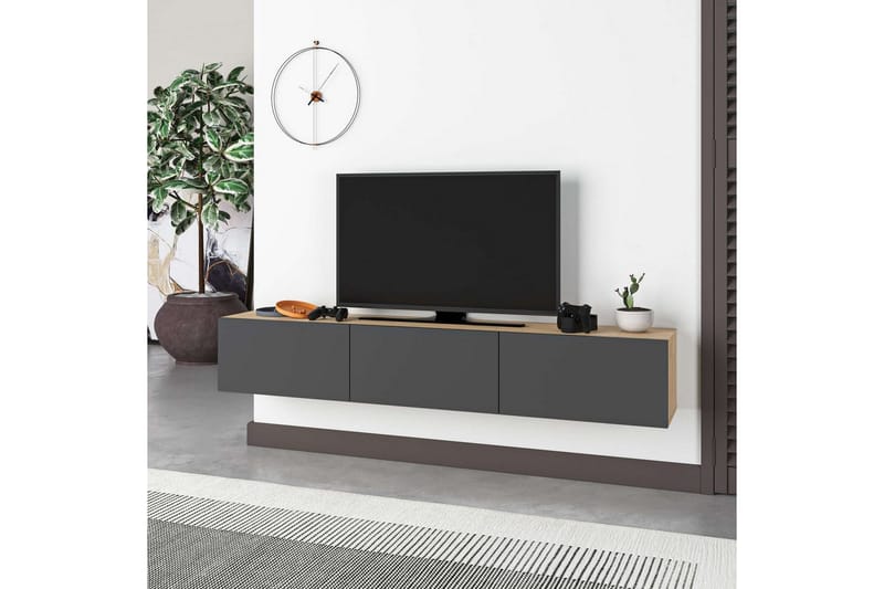 Rasab TV-benk 180 cm - Svart - Møbler - TV- & Mediamøbler - TV benk & mediabenk