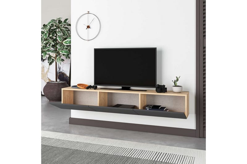 Rasab TV-benk 180 cm - Svart - Møbler - TV- & Mediamøbler - TV benk & mediabenk