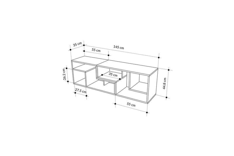 Ravena TV-benk 145 cm - Multifarget - Møbler - TV- & Mediamøbler - TV benk & mediabenk