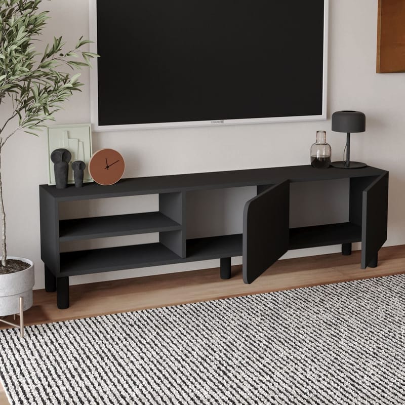 Relento TV-benk 150 cm - antrasitt - Møbler - TV- & Mediamøbler - TV benk & mediabenk
