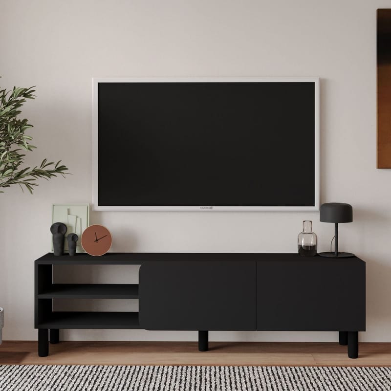 Relento TV-benk 150 cm - antrasitt - Møbler - TV- & Mediamøbler - TV benk & mediabenk