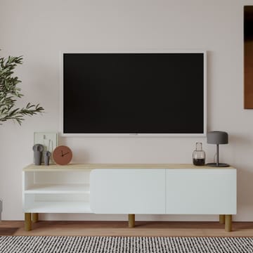 Relento TV-benk 150 cm - hvit, Sapphire-eik - Møbler - TV- & Mediamøbler - TV benk & mediabenk