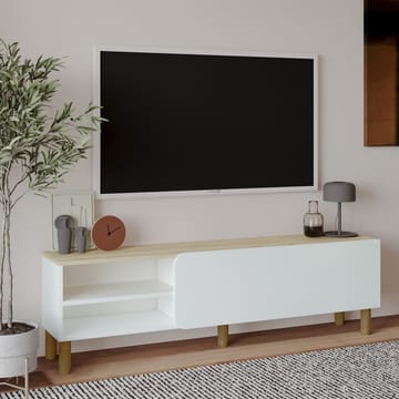 Relento TV-benk 150 cm - hvit, Sapphire-eik - Møbler - TV- & Mediamøbler - TV benk & mediabenk
