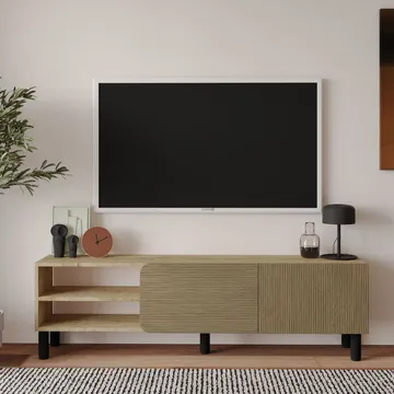 Relento TV-benk 150 cm - varm eik, sapphire eik - Møbler - TV- & Mediamøbler - TV benk & mediabenk