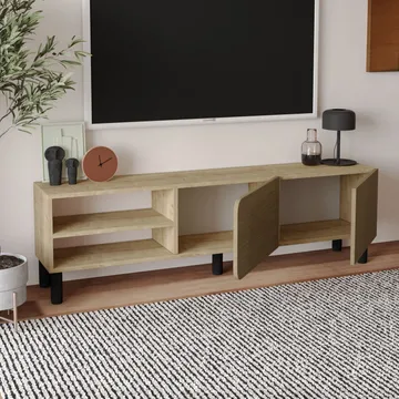 Relento TV-benk 150 cm - varm eik, sapphire eik - Møbler - TV- & Mediamøbler - TV benk & mediabenk