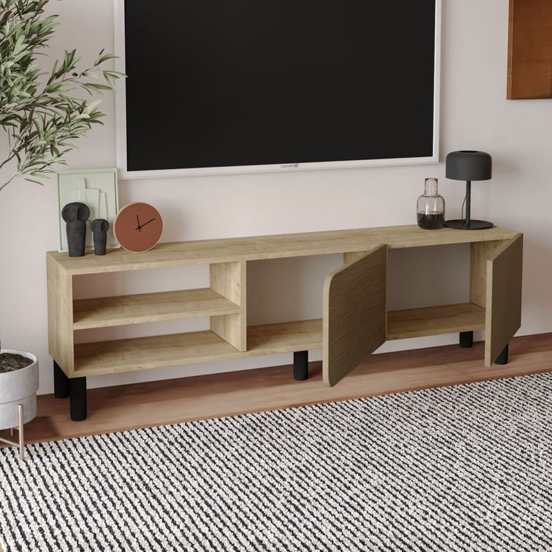 Relento TV-benk 150 cm - varm eik, sapphire eik - Møbler - TV- & Mediamøbler - TV benk & mediabenk