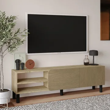 Relento TV-benk 150 cm - varm eik, sapphire eik - Møbler - TV- & Mediamøbler - TV benk & mediabenk