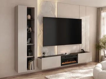 Relor Møbelsett til stuen - beige - Møbler - TV- & Mediamøbler - TV-møbelsett