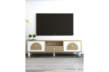 Rion TV-benk 140 cm - Beige - Møbler - TV- & Mediamøbler - TV benk & mediabenk