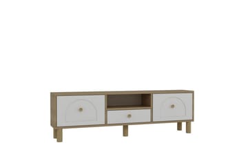 Rion TV-benk 140 cm - Hvit - Møbler - TV- & Mediamøbler - TV benk & mediabenk