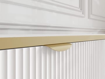 Salmor TV-benk 202 cm - Hvit - Møbler - TV- & Mediamøbler - TV benk & mediabenk