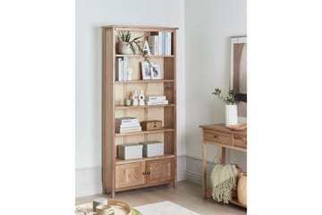 Salton Bokhylle 85 cm i Eik - Lysebrun - Oppbevaring - Hylle - Bokhylle