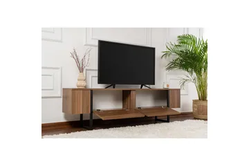 Serenity Gulvstående TV-benk 180 cm med Oppbevaring i Valnøtt - Brun - Møbler - TV- & Mediamøbler - TV benk & mediabenk