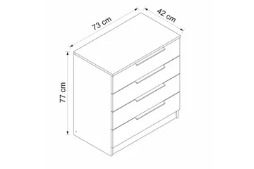 Serin TV-skap 73 cm - Valnøtt - Møbler - TV- & Mediamøbler - TV-skap