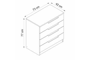 Serin TV-skap 73 cm - Valnøtt - Oppbevaring - Oppbevaringsmøbler - Kommode - Entrekommode