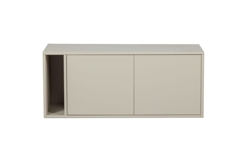 Settle Gulvstående TV-benk 108 cm med Oppbevaring i Furu - Lys Beige - Møbler - TV- & Mediamøbler - TV benk & mediabenk
