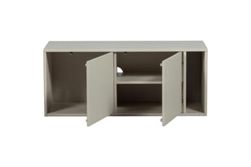 Settle Gulvstående TV-benk 108 cm med Oppbevaring i Furu - Lys Beige - Møbler - TV- & Mediamøbler - TV benk & mediabenk