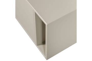 Settle Gulvstående TV-benk 108 cm med Oppbevaring i Furu - Lys Beige - Møbler - TV- & Mediamøbler - TV benk & mediabenk