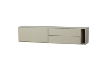 Settle Vegghengt TV-benk 200 cm med Oppbevaring i Furu - Sandbeige - Møbler - TV- & Mediamøbler - TV benk & mediabenk