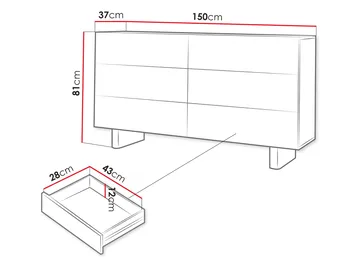 Seylar Skjenk 150 cm - Møbler - TV- & Mediamøbler - TV-skap