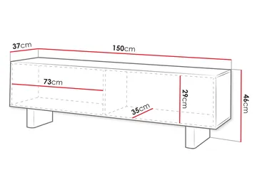 Seylar TV-benk 150 cm - Møbler - TV- & Mediamøbler - TV benk & mediabenk