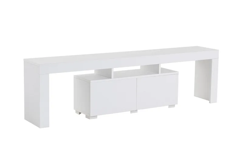 Shanah Tv-benk 180x31 cm - Hvit - Møbler - TV- & Mediamøbler - TV benk & mediabenk