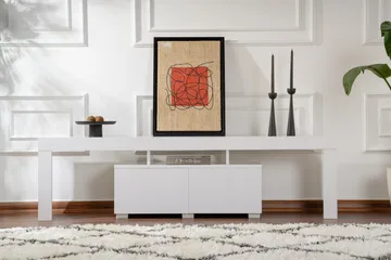 Shanah Tv-benk 180x31 cm - Hvit - Møbler - TV- & Mediamøbler - TV benk & mediabenk