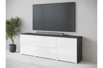 Sherie TV-benk 180 cm - Hvit / Grå - Møbler - TV- & Mediamøbler - TV benk & mediabenk