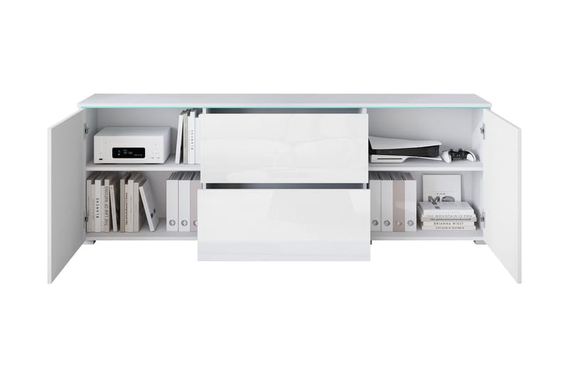 Sherie TV-benk 180 cm - Hvit - Møbler - TV- & Mediamøbler - TV benk & mediabenk