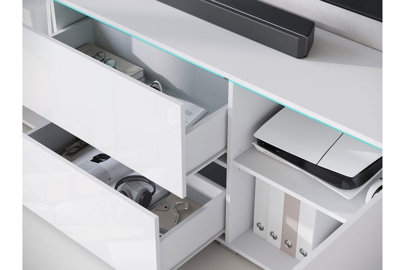 Sherie TV-benk 180 cm - Svart - Møbler - TV- & Mediamøbler - TV benk & mediabenk