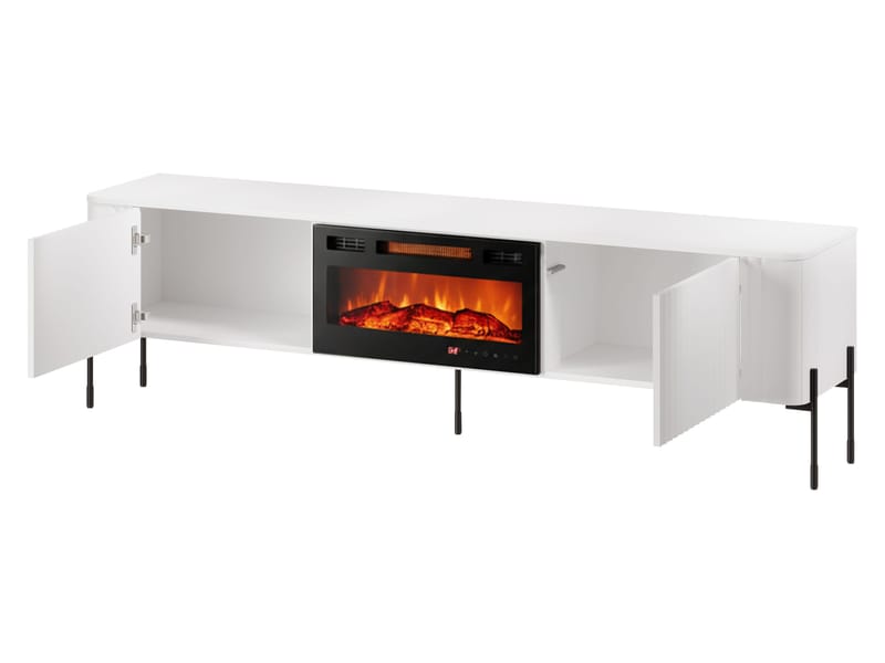 Sherie TV-benk 190 cm - Hvit - Møbler - TV- & Mediamøbler - TV benk & mediabenk