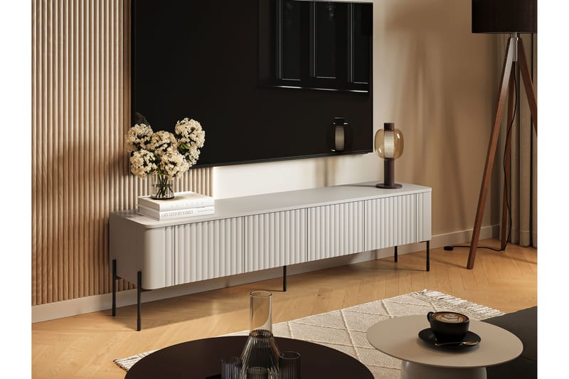 Sherie Tv-Benk 190x40 cm - Beige - Møbler - TV- & Mediamøbler - TV benk & mediabenk