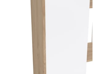 Shivani Bokhylle 89 cm - Natur/Hvit - Oppbevaring - Hylle - Bokhylle