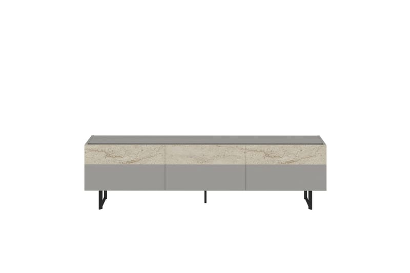 Sign TV-benk 180 cm, Grå/Travertin