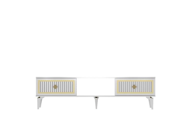 Sivaji TV-benk 150 cm - Gull/Hvit - Møbler - TV- & Mediamøbler - TV benk & mediabenk