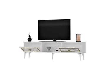 Sivaji TV-benk 150 cm - Gull/Hvit - Møbler - TV- & Mediamøbler - TV benk & mediabenk