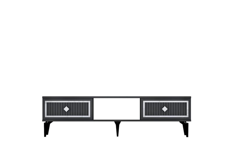 Sivaji TV-benk 150 cm - Sølv/Antrasitt - Møbler - TV- & Mediamøbler - TV benk & mediabenk