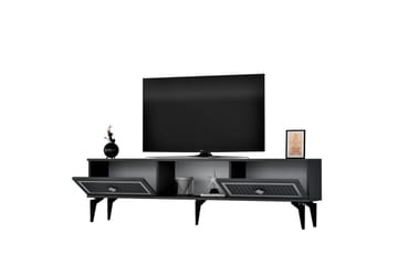 Sivaji TV-benk 150 cm - Sølv/Antrasitt - Møbler - TV- & Mediamøbler - TV benk & mediabenk