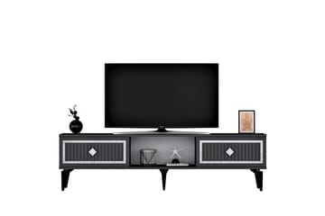 Sivaji TV-benk 150 cm - Sølv/Antrasitt - Møbler - TV- & Mediamøbler - TV benk & mediabenk