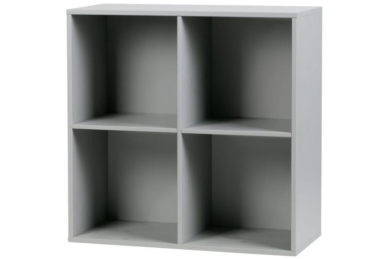 Skap VT Små Bokstaver - Betonggrå, 4 Rom - Møbler - TV- & Mediamøbler - CD-hylle & DVD-hylle